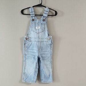9 Months OshKosh Blue Denim Overalls